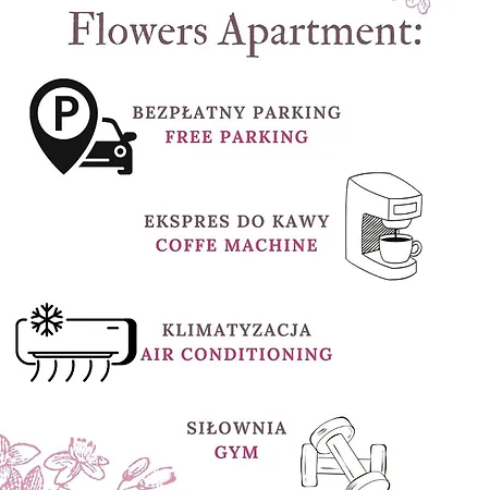 Towarowa Flowers Apartment, Free Parking, Air-conditioning, Self Check-in 24h * Posen